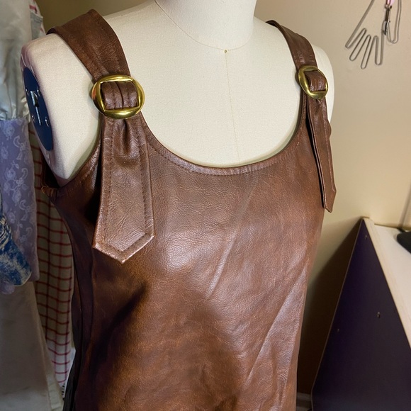 LAST CALL RARE 60s VINYL DRESS - Picture 4 of 11